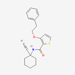 n-(1-Ethynylcyclohexyl)-3-(2-phenylethoxy)thiophene-2-carboxamide