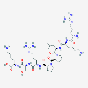 N~5~-(Diaminomethylidene)-L-ornithyl-L-lysyl-L-leucyl-L-prolyl-L-prolyl-N~5~-(diaminomethylidene)-L-ornithyl-L-seryl-L-lysine