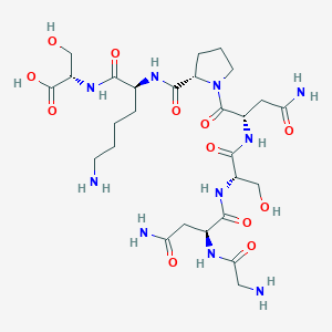 Glycyl-L-asparaginyl-L-seryl-L-asparaginyl-L-prolyl-L-lysyl-L-serine