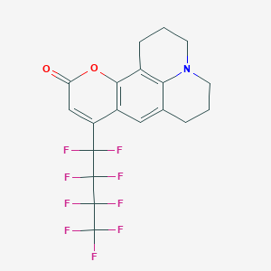 9-(nonafluorobutyl)-2,3,6,7-tetrahydro-1H,5H,11H-pyrano[2,3-f]pyrido[3,2,1-ij]quinolin-11-one