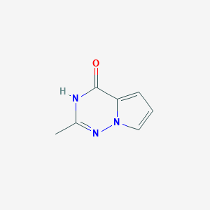 molecular formula C7H7N3O B1417662 2-Methylpyrrolo[2,1-f][1,2,4]triazin-4(1H)-one CAS No. 1150617-73-4