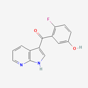 (2-Fluoro-5-hydroxyphenyl)(1H-pyrrolo[2,3-b]pyridin-3-yl)methanone