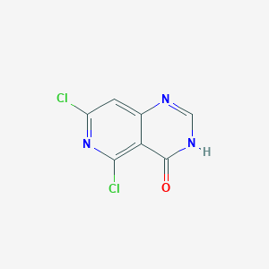 molecular formula C7H3Cl2N3O B1417665 5,7-二氯吡啶并[4,3-d]嘧啶-4(3H)-酮 CAS No. 918898-11-0