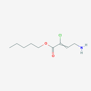 molecular formula C9H16ClNO2 B14176667 Pentyl 4-amino-2-chlorobut-2-enoate CAS No. 918871-75-7