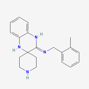 molecular formula C20H24N4 B1417673 N-(2-Methylbenzyl)-1'H-spiro[piperidine-4,2'-quinoxalin]-3'-amine CAS No. 950455-12-6