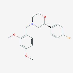 (2R)-2-(4-bromophenyl)-4-[(2,4-dimethoxyphenyl)methyl]morpholine