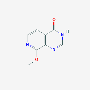 molecular formula C8H7N3O2 B1417695 8-甲氧基吡啶并[3,4-d]嘧啶-4(3H)-酮 CAS No. 1260178-71-9