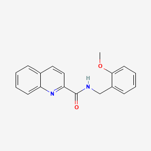 N-[(2-methoxyphenyl)methyl]quinoline-2-carboxamide