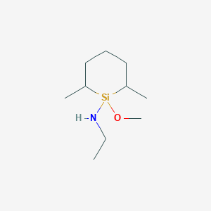 N-Ethyl-1-methoxy-2,6-dimethylsilinan-1-amine