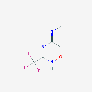 molecular formula C5H6F3N3O B1417707 N-甲基-3-(三氟甲基)-6H-1,2,4-恶二嗪-5-胺 CAS No. 1338495-10-5
