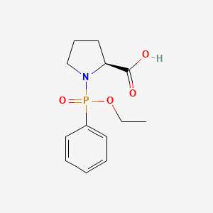 1-[Ethoxy(phenyl)phosphoryl]-L-proline