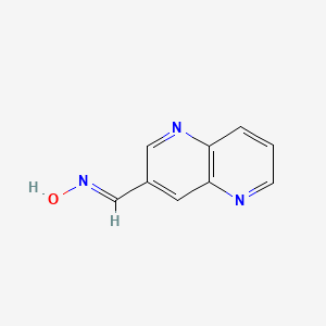 molecular formula C9H7N3O B1417722 (NE)-N-(1,5-naphthyridin-3-ylmethylidene)hydroxylamine CAS No. 1261399-02-3