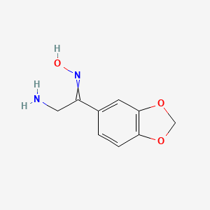 N-[2-Amino-1-(2H-1,3-benzodioxol-5-yl)ethylidene]hydroxylamine