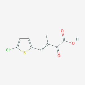 4-(5-Chlorothiophen-2-yl)-3-methyl-2-oxobut-3-enoic acid