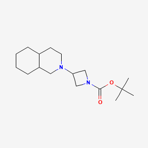 molecular formula C17H30N2O2 B1417732 叔丁基 3-(八氢异喹啉-2(1H)-基)氮杂环丁烷-1-羧酸酯 CAS No. 1862201-79-3