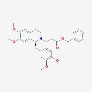 Benzyl 3-[(1R)-1-[(3,4-dimethoxyphenyl)methyl]-6,7-dimethoxy-3,4-dihydroisoquinolin-2(1H)-yl]propanoate