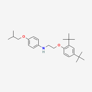 molecular formula C26H39NO2 B1417733 N-{2-[2,4-二(叔丁基)苯氧基]乙基}-4-异丁氧基苯胺 CAS No. 1040688-35-4