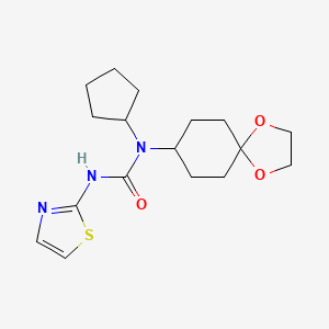 N-Cyclopentyl-N-1,4-dioxaspiro[4.5]decan-8-yl-N'-1,3-thiazol-2-ylurea