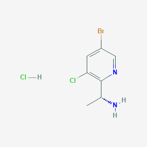 B1417738 (R)-1-(5-Bromo-3-chloropyridin-2-yl)ethan-1-amine hydrochloride CAS No. 1259693-85-0