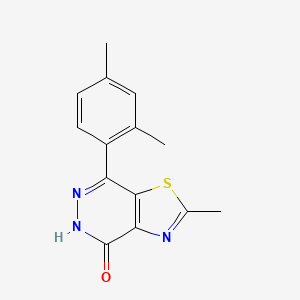 molecular formula C14H13N3OS B1417744 7-(2,4-二甲苯基)-2-甲基[1,3]噻唑并[4,5-d]哒嗪-4(5H)-酮 CAS No. 1092323-88-0