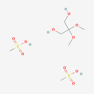 2,2-Dimethoxypropane-1,3-diol;methanesulfonic acid