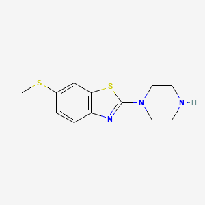 B1417750 6-(Methylthio)-2-piperazin-1-yl-1,3-benzothiazole CAS No. 1105194-72-6