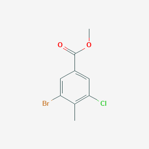 molecular formula C9H8BrClO2 B1417751 3-溴-5-氯-4-甲基苯甲酸甲酯 CAS No. 203573-07-3