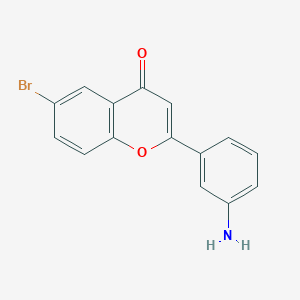 2-(3-Aminophenyl)-6-bromo-4H-1-benzopyran-4-one