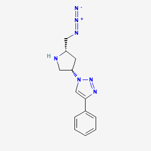 1-[(3S,5S)-5-(azidomethyl)pyrrolidin-3-yl]-4-phenyltriazole