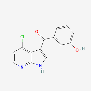 (4-Chloro-1H-pyrrolo[2,3-b]pyridin-3-yl)(3-hydroxyphenyl)methanone