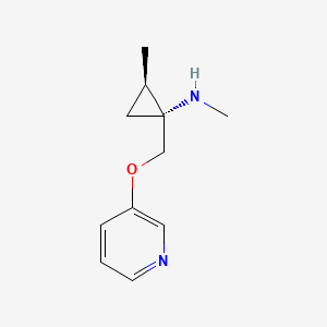 (1R,2R)-N,2-Dimethyl-1-{[(pyridin-3-yl)oxy]methyl}cyclopropan-1-amine