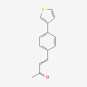 4-[4-(Thiophen-3-yl)phenyl]but-3-en-2-one