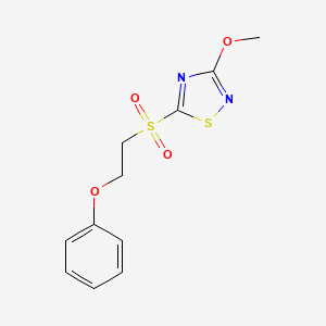 3-Methoxy-5-(2-phenoxyethanesulfonyl)-1,2,4-thiadiazole