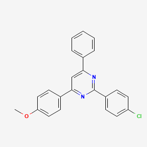 2-(4-Chlorophenyl)-4-(4-methoxyphenyl)-6-phenylpyrimidine