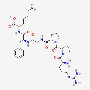 molecular formula C33H52N10O7 B14177628 N~5~-(Diaminomethylidene)-L-ornithyl-L-prolyl-L-prolylglycyl-L-phenylalanyl-L-lysine CAS No. 916040-60-3