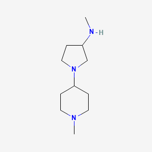 molecular formula C11H23N3 B1417763 N-甲基-1-(1-甲基哌啶-4-基)吡咯烷-3-胺 CAS No. 1096289-19-8