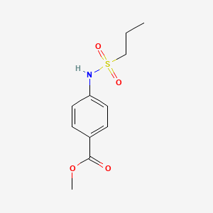 molecular formula C11H15NO4S B1417767 4-(丙烷-1-磺酰胺基)苯甲酸甲酯 CAS No. 1153069-71-6