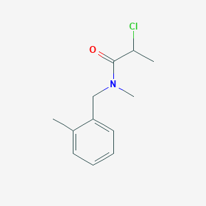 molecular formula C12H16ClNO B1417779 2-氯-N-甲基-N-[(2-甲基苯基)甲基]丙酰胺 CAS No. 1156116-10-7