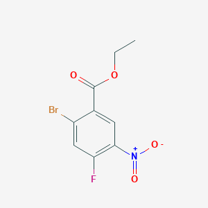 molecular formula C9H7BrFNO4 B1417782 2-溴-4-氟-5-硝基苯甲酸乙酯 CAS No. 1153284-99-1