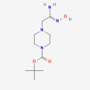 molecular formula C11H22N4O3 B1417784 (Z)-tert-butyl 4-(2-amino-2-(hydroxyimino)ethyl)piperazine-1-carboxylate CAS No. 1040631-47-7