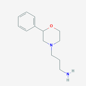 molecular formula C13H20N2O B1417785 [3-(2-苯基吗啉-4-基)丙基]胺 CAS No. 1172928-72-1