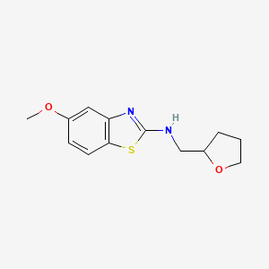 molecular formula C13H16N2O2S B1417790 5-甲氧基-N-(四氢呋喃-2-基甲基)-1,3-苯并噻唑-2-胺 CAS No. 1105194-41-9