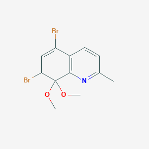 5,7-Dibromo-8,8-dimethoxy-2-methyl-7,8-dihydroquinoline