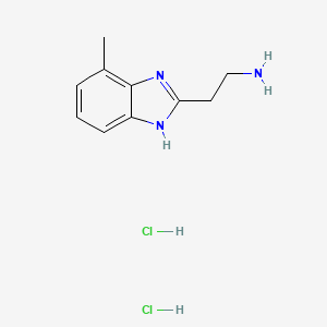 molecular formula C10H15Cl2N3 B1417792 [2-(7-甲基-1H-苯并咪唑-2-基)乙基]胺二盐酸盐 CAS No. 1158319-46-0