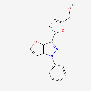 [5-(5-Methyl-1-phenyl-1H-furo[3,2-c]pyrazol-3-yl)furan-2-yl]methanol