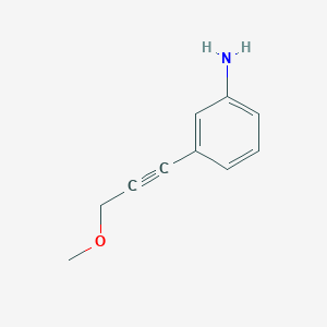 3-(3-Methoxyprop-1-yn-1-yl)aniline