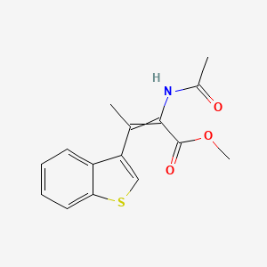 Methyl 2-acetamido-3-(1-benzothiophen-3-yl)but-2-enoate