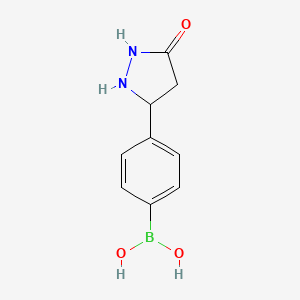 molecular formula C9H11BN2O3 B1417798 (4-(5-氧代吡唑烷-3-基)苯基)硼酸 CAS No. 874290-64-9