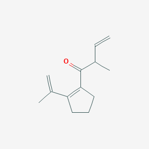 molecular formula C13H18O B14178034 2-Methyl-1-[2-(prop-1-en-2-yl)cyclopent-1-en-1-yl]but-3-en-1-one CAS No. 918403-70-0