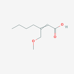 3-(Methoxymethyl)hept-2-enoic acid